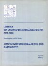   Lesebuch der ungarischen Avantgardeliteratur (1915—1930) — A magyar avantgárd irodalom (1915—1930) olvasókönyve