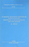   A magyar katolikus püspökkari tanácskozások története és jegyzőkönyvei 1919–1944 között II. kötet