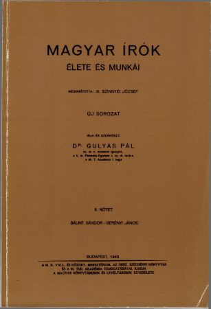 Magyar írók élete és munkái II.